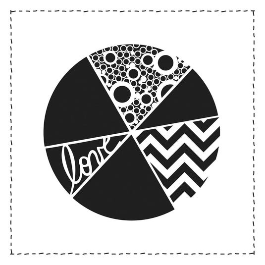 The crafter's workshop • template 15x15cm pie chart