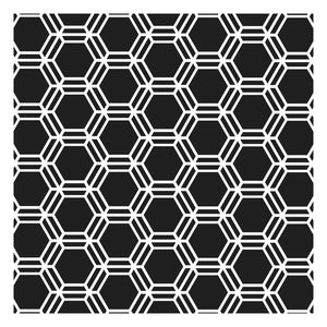 The crafter's workshop • template 15x15cm honeycomb