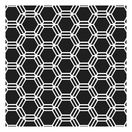 The crafter's workshop • template 15x15cm honeycomb