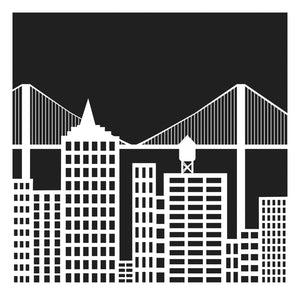 The crafter's workshop • template 15x15cm cityscape