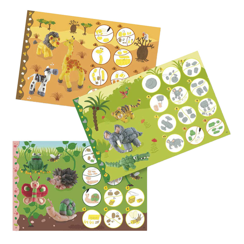 Afbeelding laden in galerijviewer, Playmais voorbeeldenboekje - dieren
