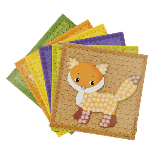 Playmais mosaic kaarten versieren bos