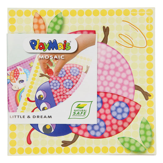 Playmais mosaic kaarten versieren insecten