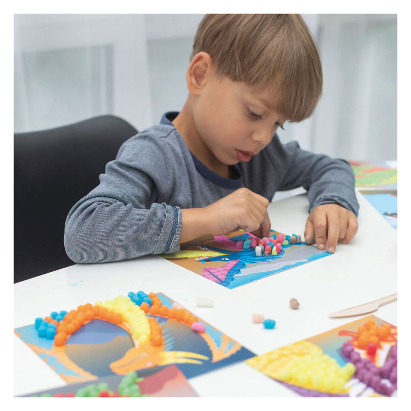 Load image into Gallery viewer, Playmais mosaic kaarten versieren fantasy dragon
