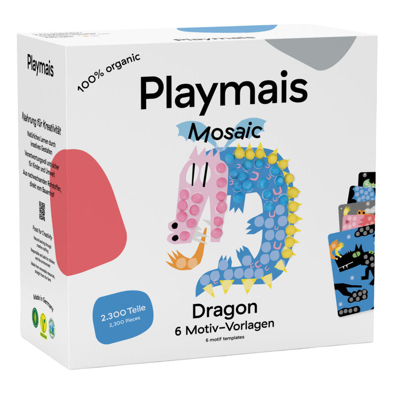 Load image into Gallery viewer, Playmais mosaic draak - 2300 stukjes
