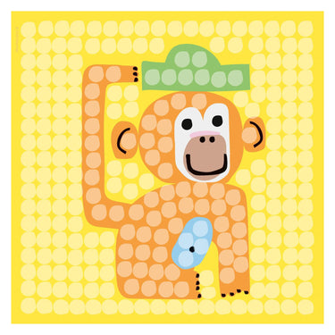 Playmais mosaic kaarten versieren zoo