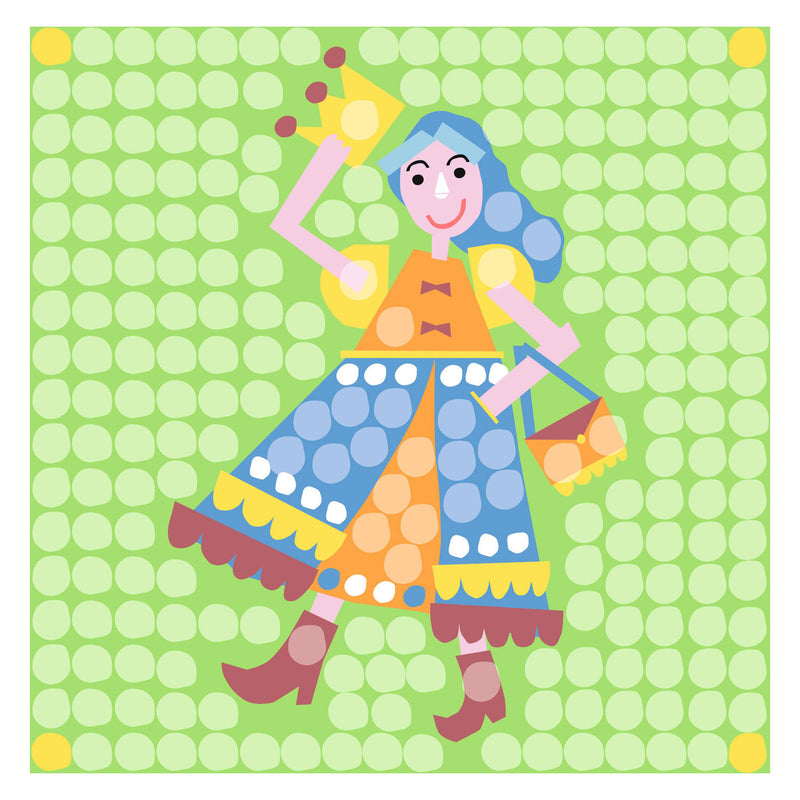 Load image into Gallery viewer, Playmais mosaic kaarten versieren prinses
