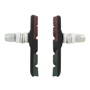 Promax remblokset v-brake met inbus 70mm triple-color (bruin zwart groen)