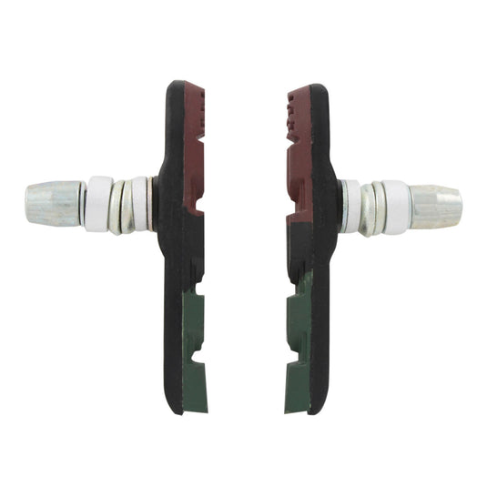 Promax remblokset v-brake met inbus 70mm triple-color (bruin zwart groen)