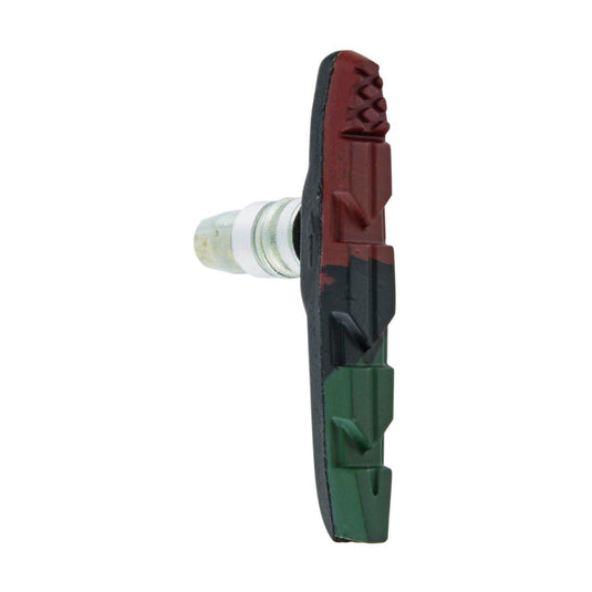 Promax remblokset v-brake met inbus 70mm triple-color (bruin zwart groen)