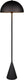 Trio alfie - vloerlamp - zwart mat - excl. 1x e27 4,9 w - voetschakelaar - go green
