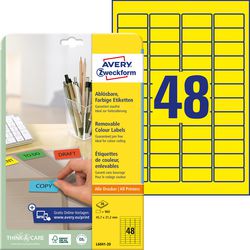 Avery etiketten zweckform l6041 geel 960 stuks