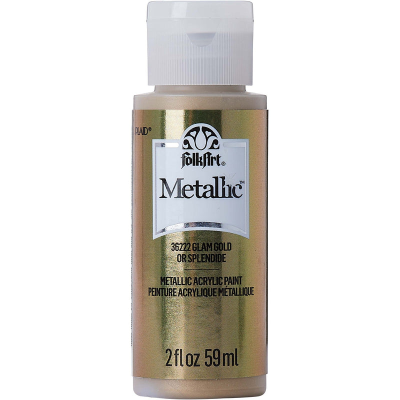 Load image into Gallery viewer, Folkart • metallic acrylic paint glam gold 59ml
