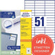 Avery multifunctionele etiketten quickpeel 5100 stuks wit