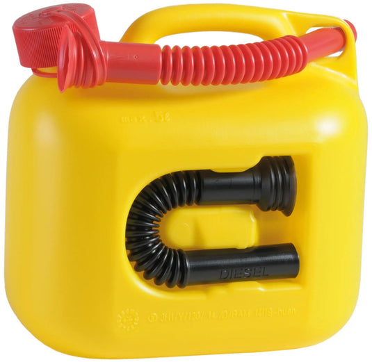 Hünersdorff benzinkanister premium (un) gasoline canister 5l yell plastic, un