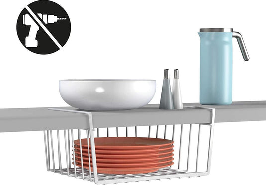 Metaltex mandje voor onder plank 50cm