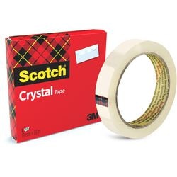 Tape crystal clear 6001966 scotch 19mmx66m supertransparant vergeelt niet
