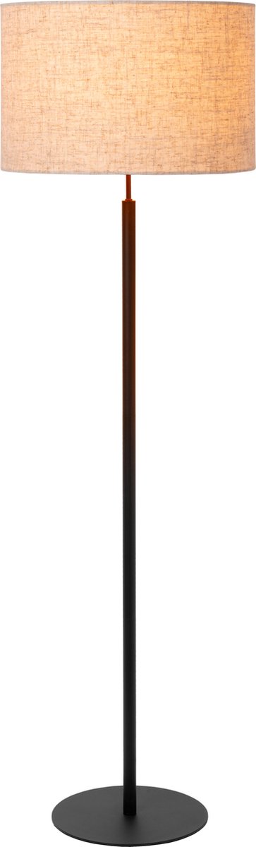 Lucide maya - vloerlamp - ø 45 cm - 1xe27 - beige - japandi