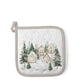 Ambiente pannenlap snowy houses 20x20cm katoen