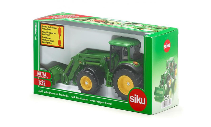 Chargez l'image dans la visionneuse de la galerie, Siku 3652 tractor john deere met voorlader 1:32
