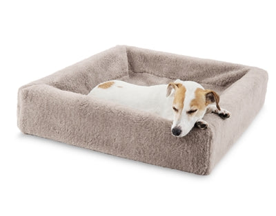 Load image into Gallery viewer, Bia bed fleece hoes hondenmand taupe
