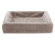 Bia bed fleece hoes hondenmand taupe