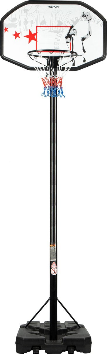 Avento basketbalstandaard verplaatsbaar - fast break - verstelbaar van 200-305 cm