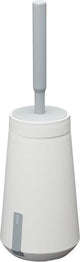 Tiger tess - wc borstel met houder - vrijstaand of hangend - 3m tape - met swoop® borstel flexibel - wit lichtgrijs
