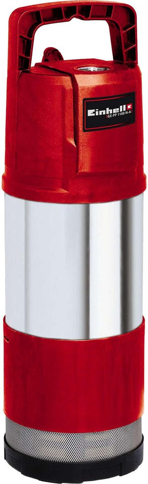 Einhell elektrische diepte- dompelpomp ge-pp 1100 n-a - 1100 w - 6000 l u - automatische functie - max. dompeldiepte: 12m - max. opvoerhoogte: 45m - rvs behuizing