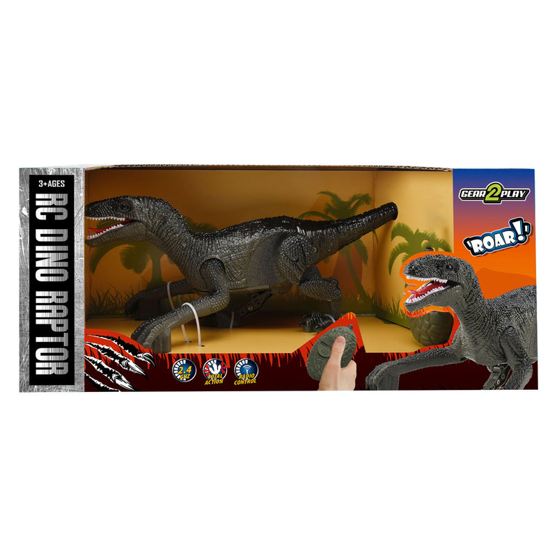 Afbeelding laden in galerijviewer, Gear2play rc 2,4ghz bedienbare dino raptor robot
