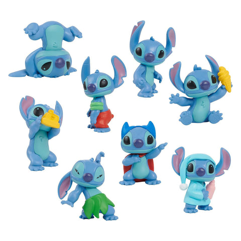 Disney stitch set van 8 speelfiguren