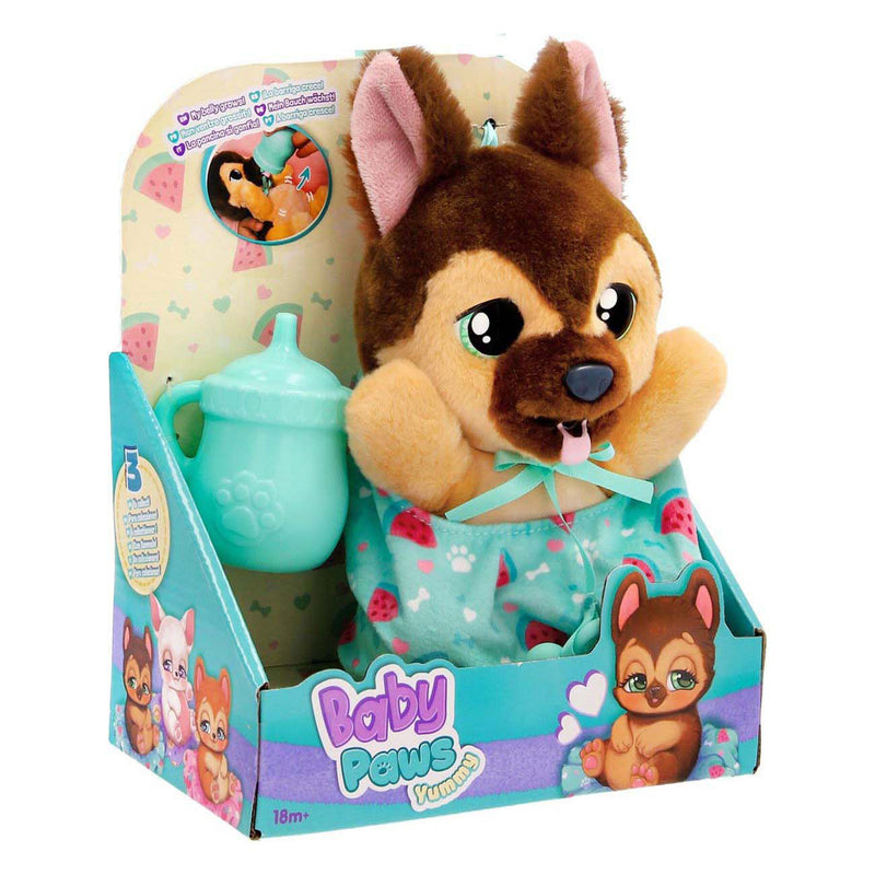 Afbeelding laden in galerijviewer, Imc toys baby paws yummy german shephard interactieve knuffel
