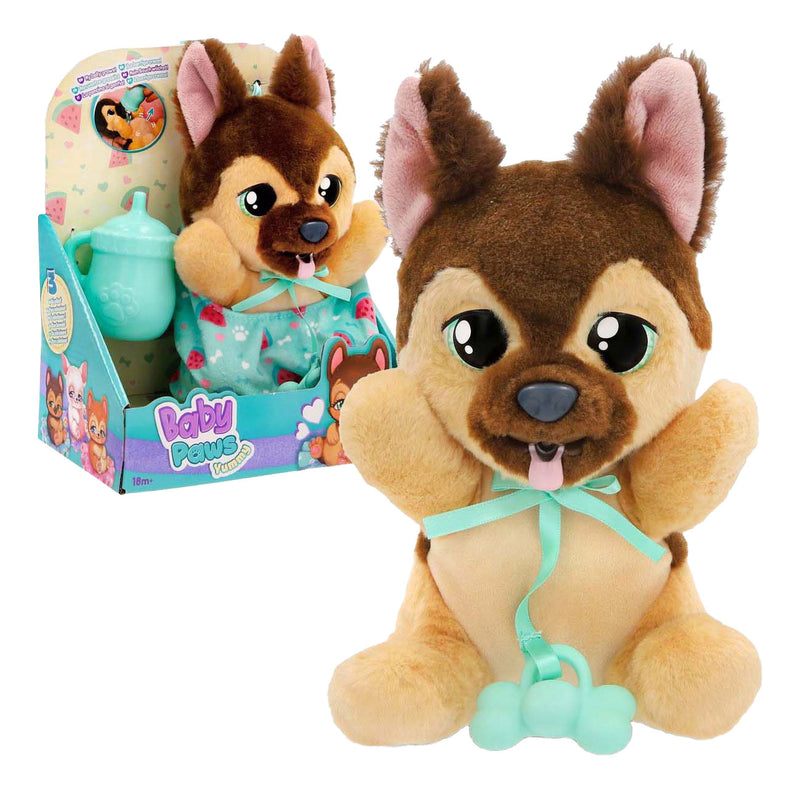 Afbeelding laden in galerijviewer, Imc toys baby paws yummy german shephard interactieve knuffel

