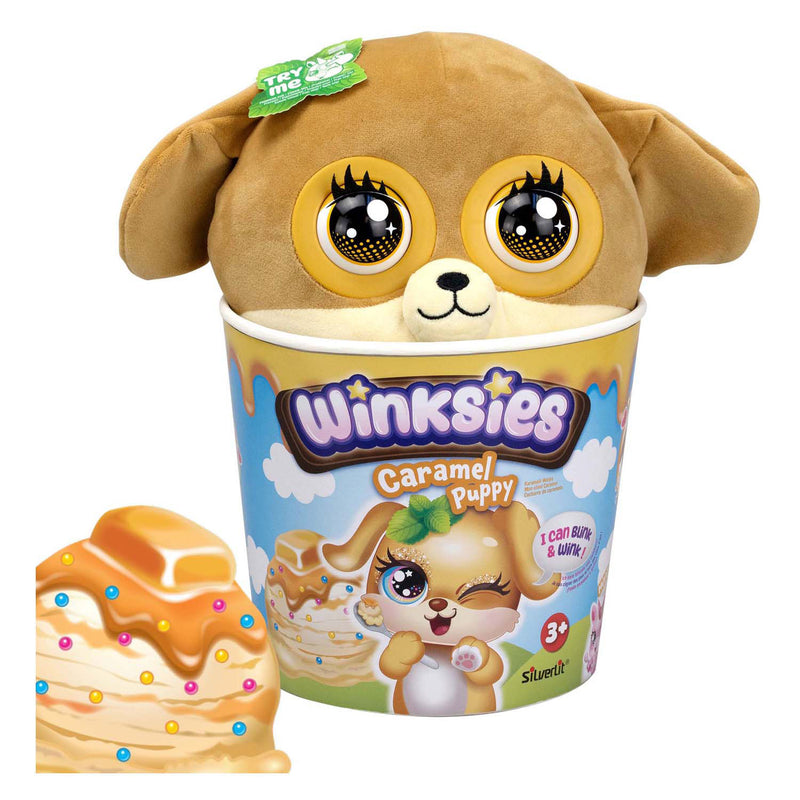 Load image into Gallery viewer, Silverlit winksies karamel puppy interactieve knuffel
