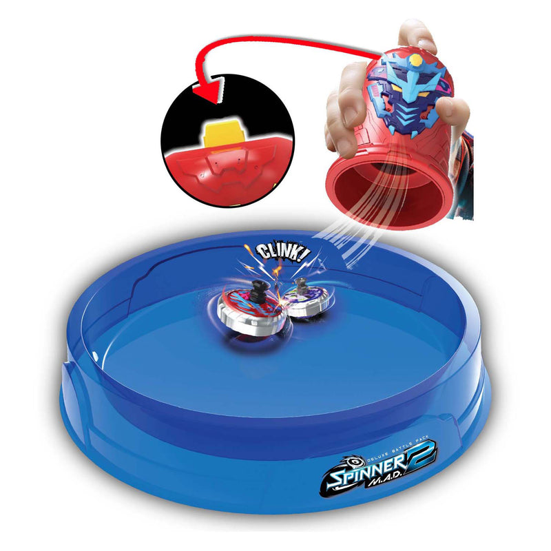 Afbeelding laden in galerijviewer, Silverlit spinner mad 2 deluxe battle pack - 2 shakers, 2 spinners, 1 battle arena
