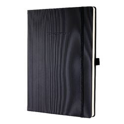 Sigel notitieboek chamois papier 80g m2 21x29,7cm gelijnd geribbeld 194blz 97vel