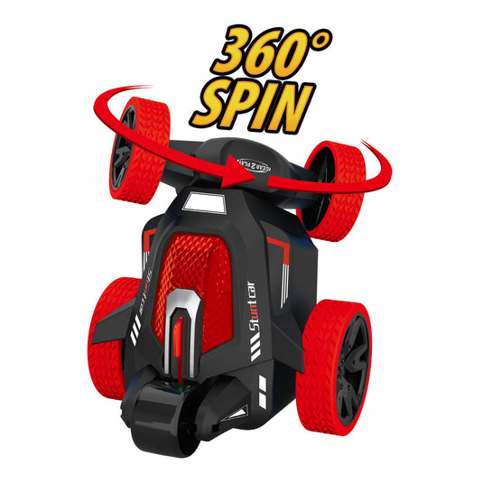 Gear2play rc stunt roll stuntauto - rood