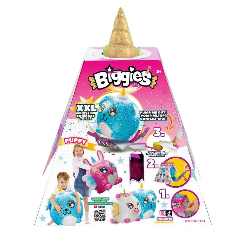 Load image into Gallery viewer, Spectron Biggies Hond Blauw Opblaasbare Knuffel

