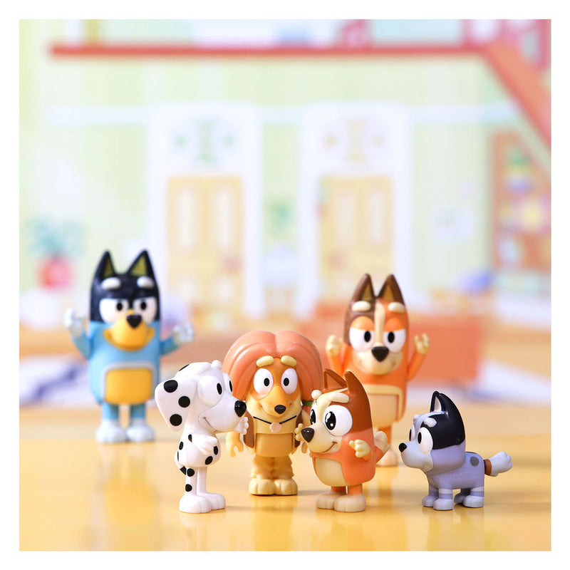 Load image into Gallery viewer, Spectron bluey speelfiguren familie vrienden, 8st.
