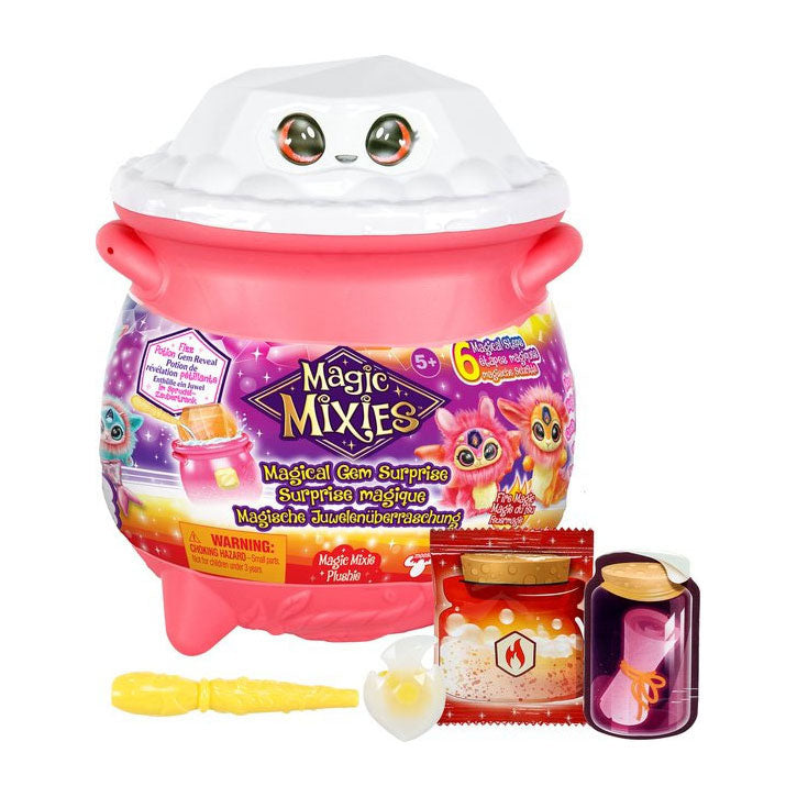 Load image into Gallery viewer, Moose toys magic mixies magical gem suprise magische ketel vuur - maak je mixie plushie
