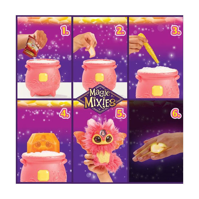 Load image into Gallery viewer, Moose toys magic mixies magical gem suprise magische ketel vuur - maak je mixie plushie
