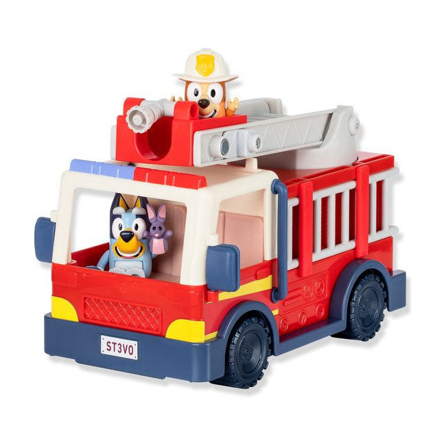 Load image into Gallery viewer, Moose toys bluey's brandweerwagen met 2 speelfiguren

