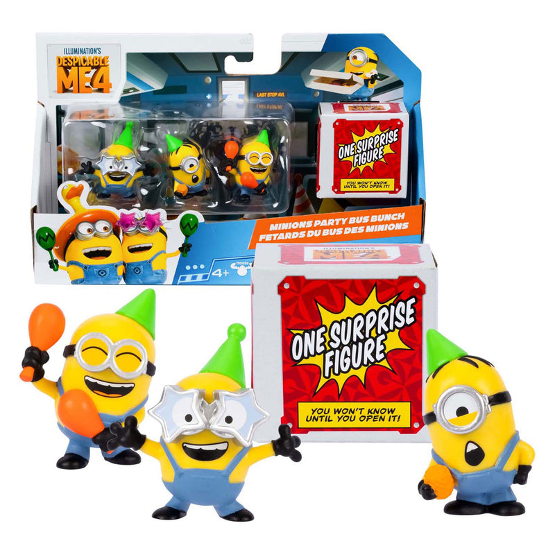 Load image into Gallery viewer, Moose toys despicable me 4 - avl squad speelfiguren 4-pack

