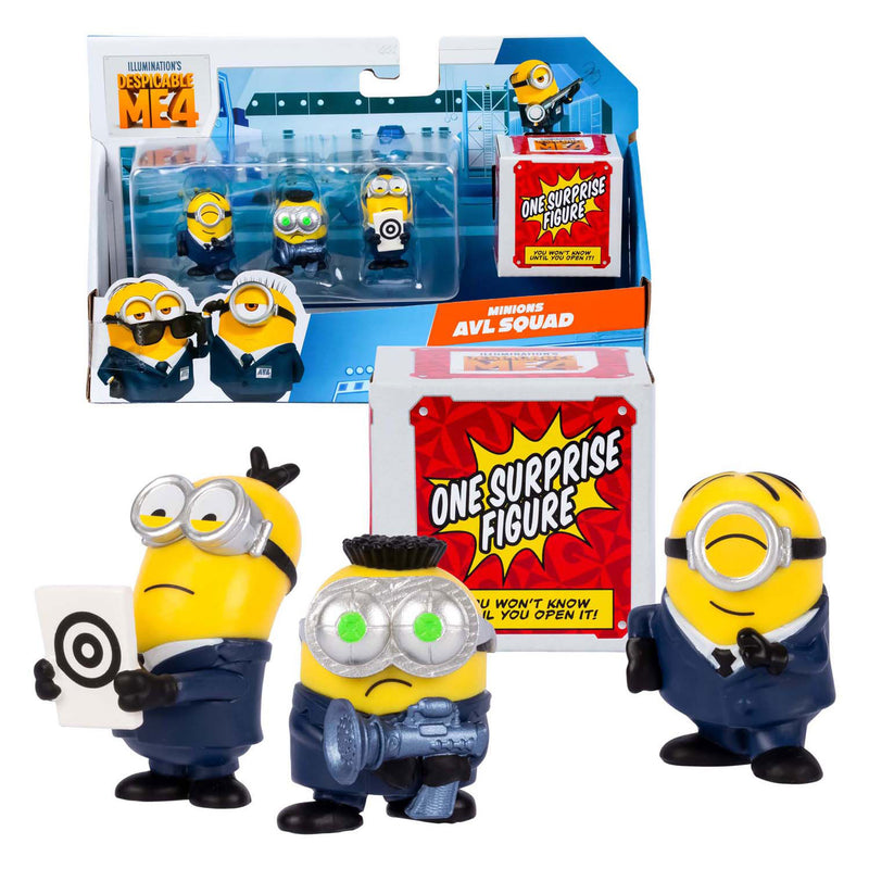 Load image into Gallery viewer, Pic desable me 4 - party bus speelfiguren 4-pack
