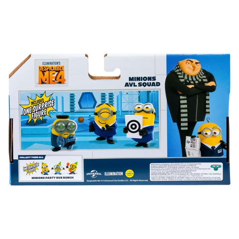 Pic despicable me 4 party bus speelfiguren 4-pack