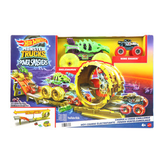 Mattel hot wheels monster truck arena smashers: rhinomite's chargin' challenge
