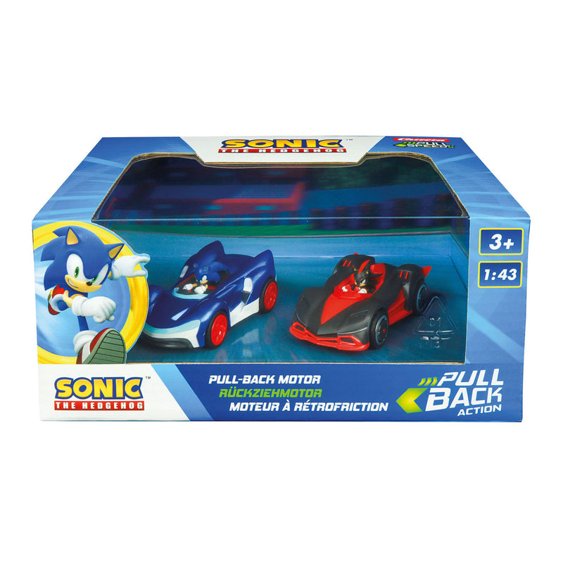 Load image into Gallery viewer, Carrera pull back auto team sonic racing - sonic vs. shadow twinpack
