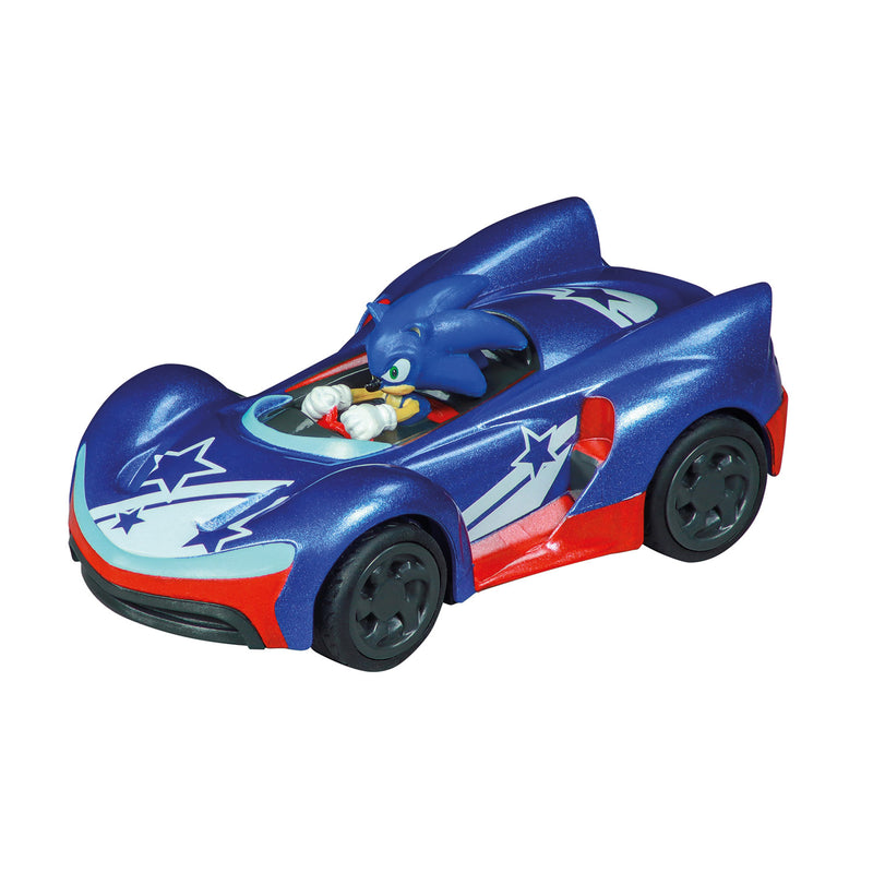 Load image into Gallery viewer, Carrera pull back auto team sonic racing - blauw
