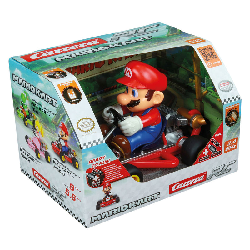 Load image into Gallery viewer, Carrera rc super mario pipe kart mario bestuurbare auto
