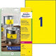 Avery watervaste etiketten zweckform 20 stuks wit